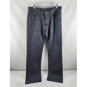 Express Jeans Mens 34x34 Blake Loose Fit Bootcut Leg Gray Denim